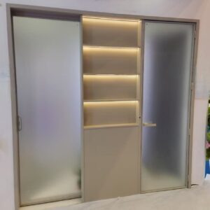 Minimalist sliding door