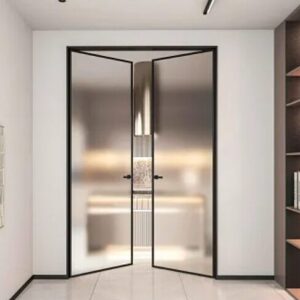 Minimalist double door