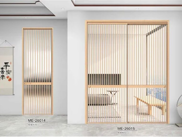 格栅推拉，平开门